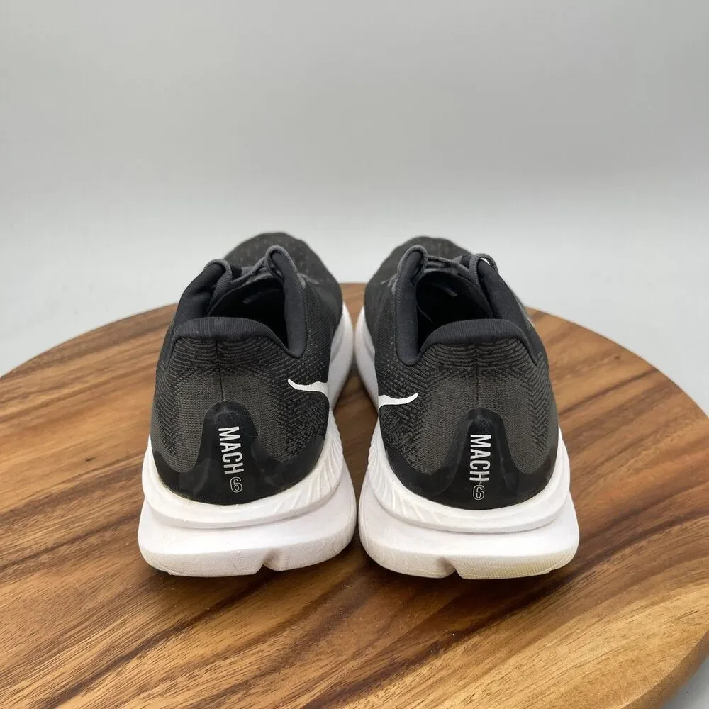 Hoka One One Mach 6 Womens Size 10.5 B Black Running Comfort Walking Gym Sneaker